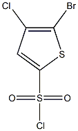 2-Bromo-3-chlorothiophene-5-sulphonyl chloride Struktur