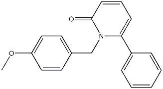 1-(4-methoxybenzyl)-6-phenyl-2(1H)-pyridinone Struktur