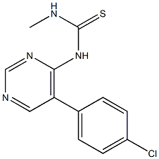 N-[5-(4-chlorophenyl)pyrimidin-4-yl]-N'-methylthiourea Struktur