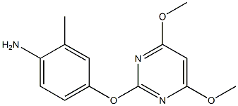 4-[(4,6-dimethoxy-2-pyrimidinyl)oxy]-2-methylaniline Struktur