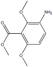 Methyl 3-amino-2,6-dimethoxybenzoate Struktur