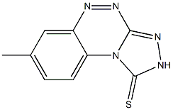 7-methyl-1,2-dihydrobenzo[e][1,2,4]triazolo[3,4-c][1,2,4]triazine-1-thione Struktur