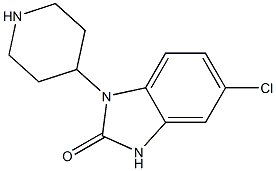 5-chloro-1-dihydro-1-(4-piperidinyl)-2H-benzomidazole-2-one Struktur