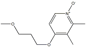 2-3-Dimethyl-4-(3-methoxypropoxy)pyridine-n-Oxide Struktur