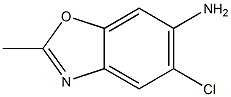 5-CHLORO-2-METHYLBENZO[D]OXAZOL-6-AMINE Struktur