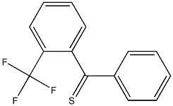 (2-(trifluoromethyl)phenyl)(phenyl)methanethione Struktur