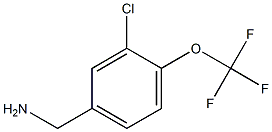 (3-chloro-4-(trifluoromethoxy)phenyl)methanamine Struktur