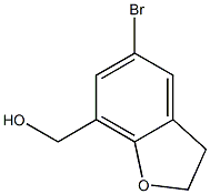 (5-bromo-2,3-dihydrobenzofuran-7-yl)methanol Struktur