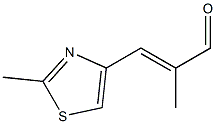 (E)-2-methyl-3-(2-methylthiazol-4-yl)acrylaldehyde Struktur