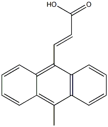 (E)-3-(10-methylanthracen-9-yl)acrylic acid Struktur