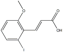 (E)-3-(2-iodo-6-methoxyphenyl)acrylic acid Struktur