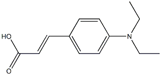 (E)-3-(4-(diethylamino)phenyl)acrylic acid Struktur