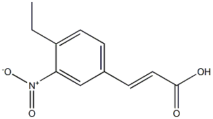 (E)-3-(4-ethyl-3-nitrophenyl)acrylic acid Struktur