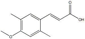 (E)-3-(4-methoxy-2,5-dimethylphenyl)acrylic acid Struktur