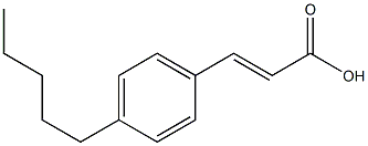 (E)-3-(4-pentylphenyl)acrylic acid Struktur