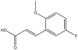 (E)-3-(5-fluoro-2-methoxyphenyl)acrylic acid Struktur