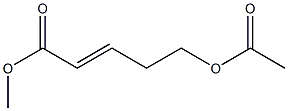 (E)-methyl 5-acetoxypent-2-enoate Struktur