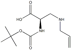 (R)-3-(allylamino)-2-(tert-butoxycarbonylamino)propanoic acid Struktur