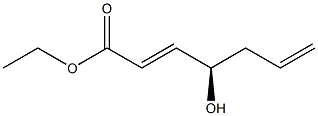 (R,E)-ethyl 4-hydroxyhepta-2,6-dienoate Struktur