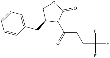 (S)-4-benzyl-3-(4,4,4-trifluorobutanoyl)oxazolidin-2-one Struktur