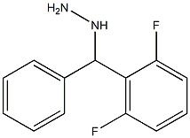 1-((2,6-difluorophenyl)(phenyl)methyl)hydrazine Struktur