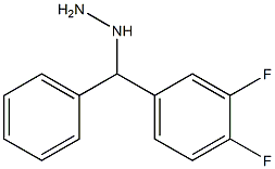 1-((3,4-difluorophenyl)(phenyl)methyl)hydrazine Struktur