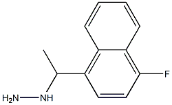 1-(1-(1-fluoronaphthalen-4-yl)ethyl)hydrazine Struktur