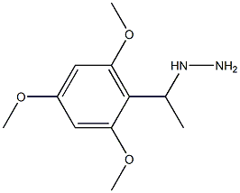 1-(1-(2,4,6-trimethoxyphenyl)ethyl)hydrazine Struktur