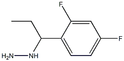 1-(1-(2,4-difluorophenyl)propyl)hydrazine Struktur