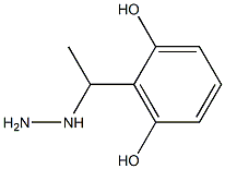 1-(1-(2,6-dihydroxyphenyl)ethyl)hydrazine Struktur