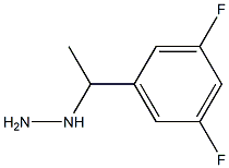 1-(1-(3,5-difluorophenyl)ethyl)hydrazine Struktur