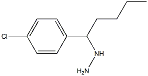 1-(1-(4-chlorophenyl)pentyl)hydrazine Struktur