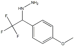 1-(2,2,2-trifluoro-1-(4-methoxyphenyl)ethyl)hydrazine Struktur