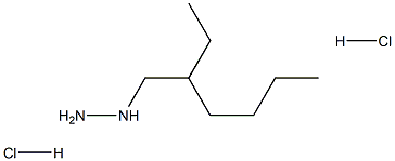 1-(2-ethylhexyl)hydrazine dihydrochloride Struktur