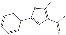 1-(2-methyl-5-phenylthiophen-3-yl)ethanethione Struktur