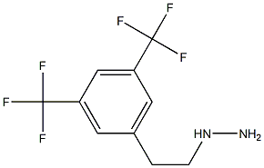 1-(3,5-bis(trifluoromethyl)phenethyl)hydrazine Struktur