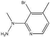 1-(3-bromo-4-methylpyridin-2-yl)-1-methylhydrazine Struktur