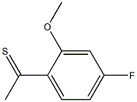 1-(4-fluoro-2-methoxyphenyl)ethanethione Struktur