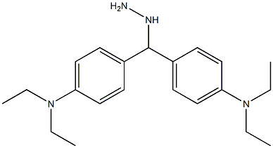 1-(bis(4-diethylaminophenyl)methyl)hydrazine Struktur