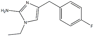 1-ethyl-4-(4-fluorobenzyl)-1H-imidazol-2-amine Struktur