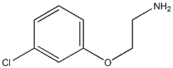 2-(3-chlorophenoxy)ethanamine Struktur