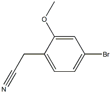 2-(4-bromo-2-methoxyphenyl)acetonitrile Struktur