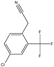 2-(4-chloro-2-(trifluoromethyl)phenyl)acetonitrile Struktur