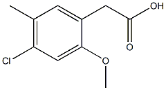 2-(4-chloro-2-methoxy-5-methylphenyl)acetic acid Struktur