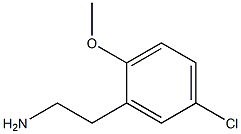 2-(5-chloro-2-methoxyphenyl)ethanamine Struktur