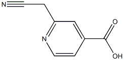 2-(cyanomethyl)pyridine-4-carboxylic acid Struktur