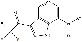 2,2,2-trifluoro-1-(7-nitro-1H-indol-3-yl)ethanone Struktur