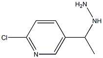 2-chloro-5-(1-hydrazinylethyl)pyridine Struktur