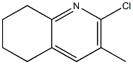 2-chloro-5,6,7,8-tetrahydro-3-methylquinoline Struktur