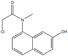 2-chloro-N-(2-hydroxynaphthalen-8-yl)-N-methylacetamide Struktur